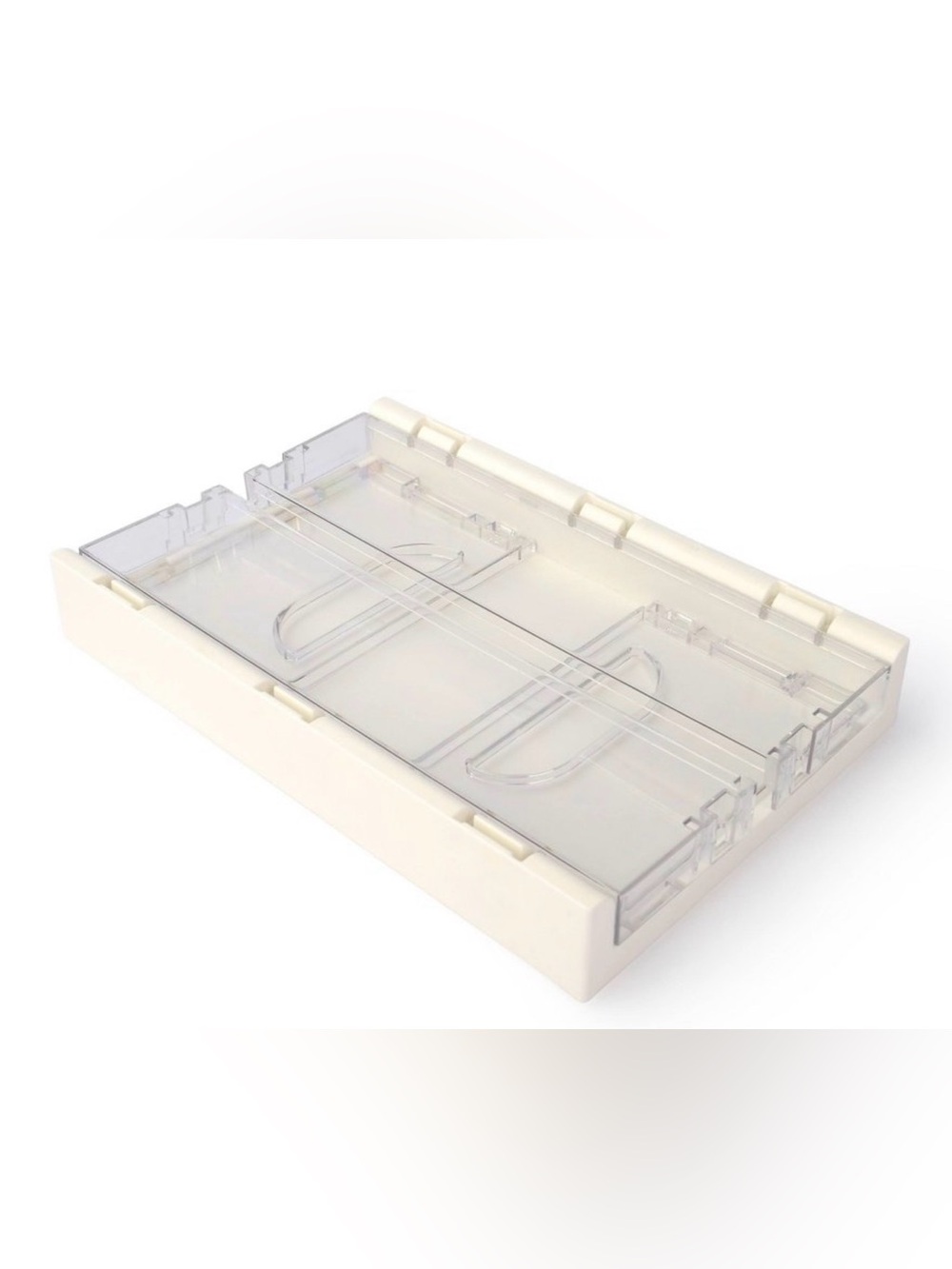 Target Clear Stackable Storage Bin with White Base - Picture 2 of 3